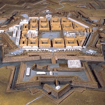 Ansichtskarte Festungsmodell