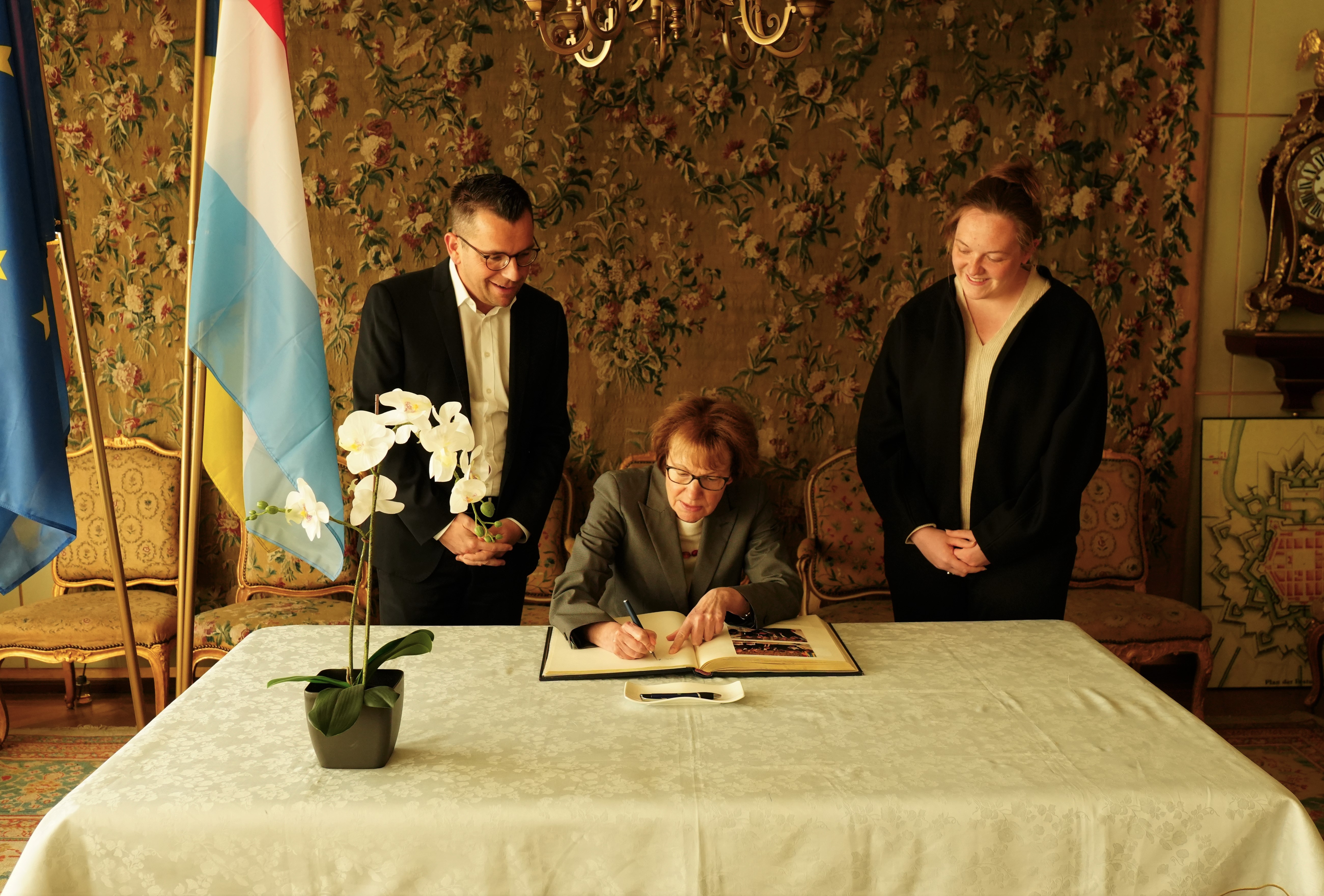 Europastadt Saarlouis: Luxemburgische Botschafterin Dr. Heike Peitsch zu Gast im Rathaus 