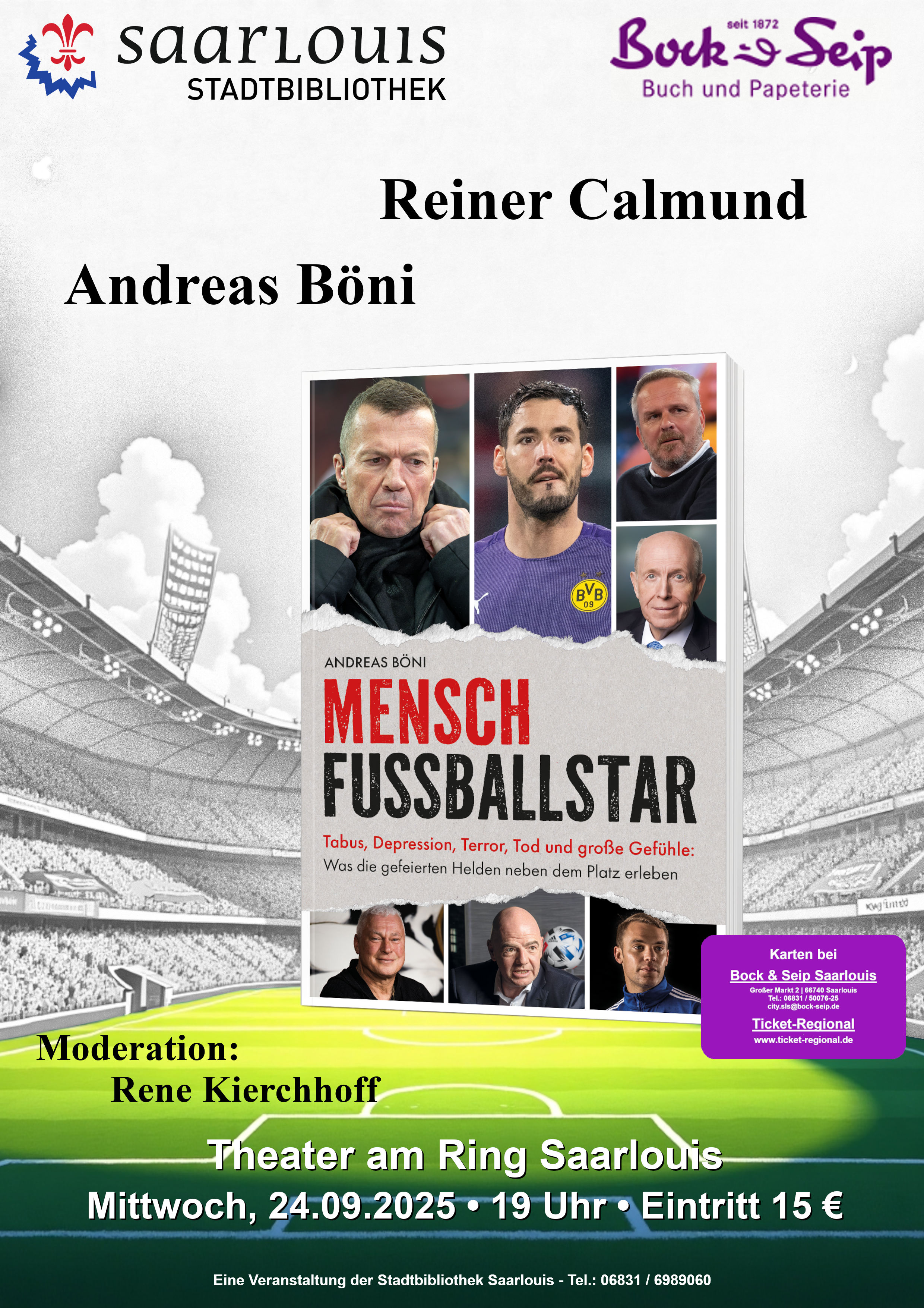 „Mensch Fussballstar“ - Autor Andreas Böni im Gespräch mit Reiner Calmund (1) 24.09.2025