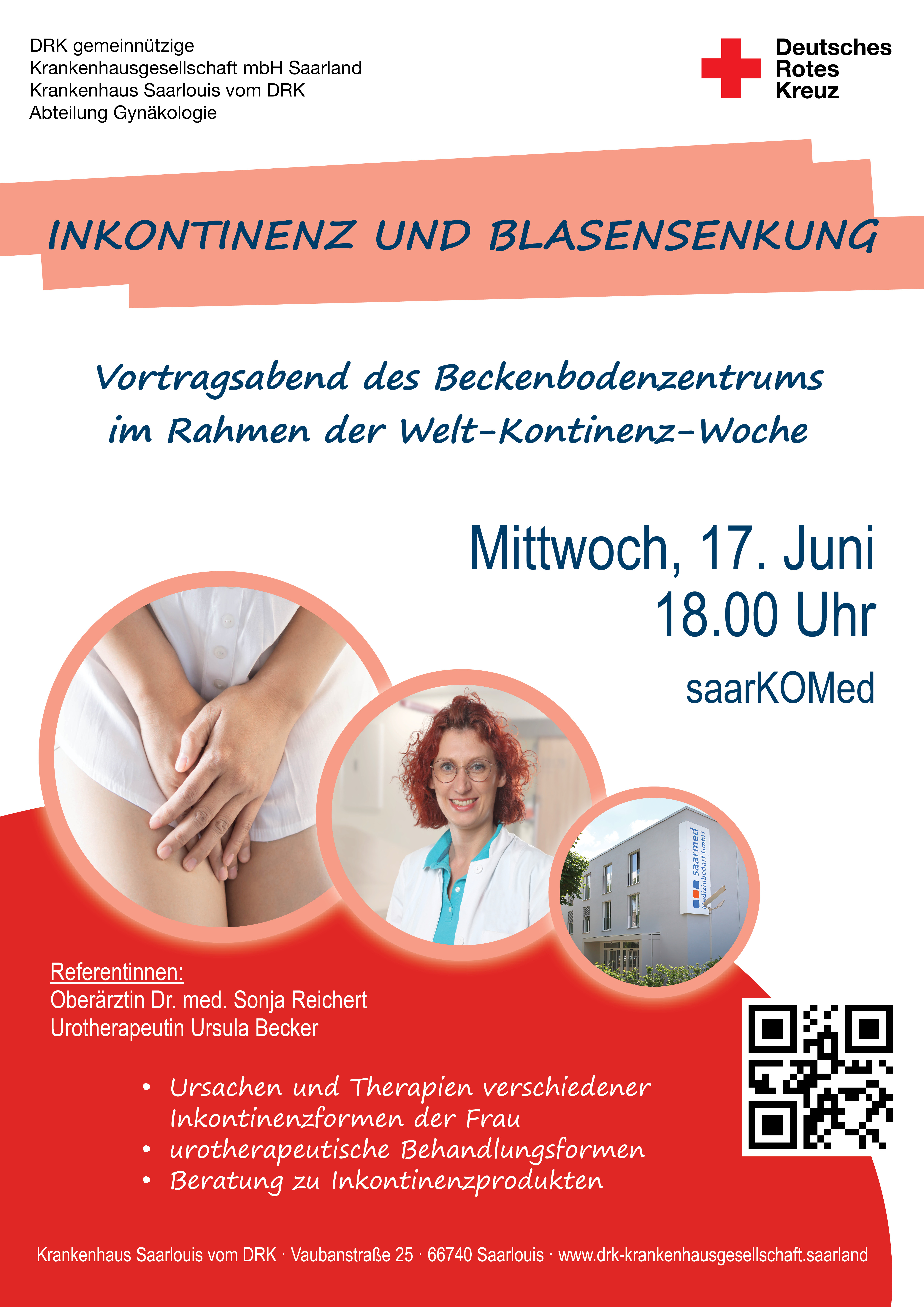 Vortragsabend - Inkontinenz und Blasensenkung 17.06.2026