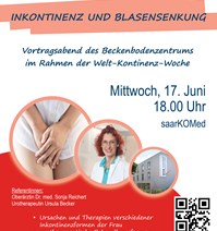 Vortragsabend - Inkontinenz und Blasensenkung 17.06.2026