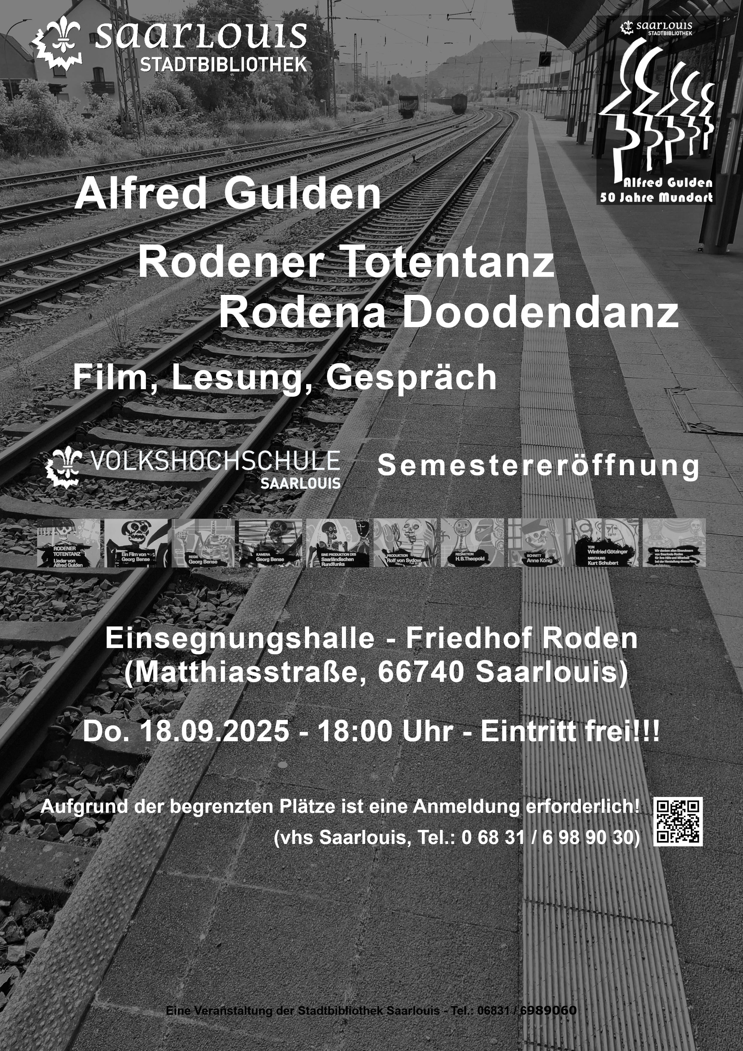 Rodener Totentanz - Rodena Doodendanz / Filmvorführung, Lesung und Gespräch mit Alfred Gulden 18.09.2025