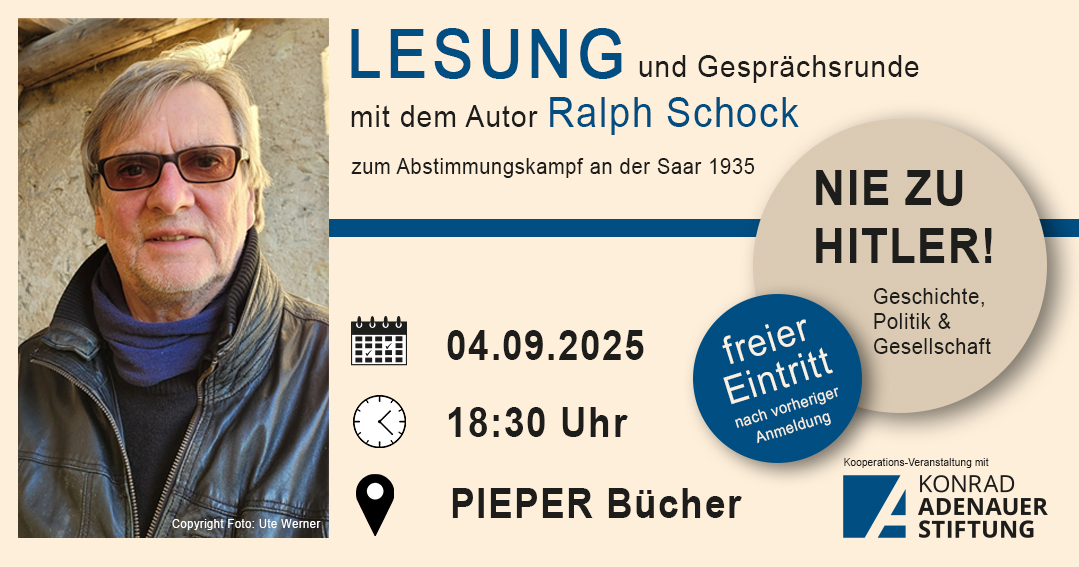 Lesung mit Ralph Schock 04.09.2025