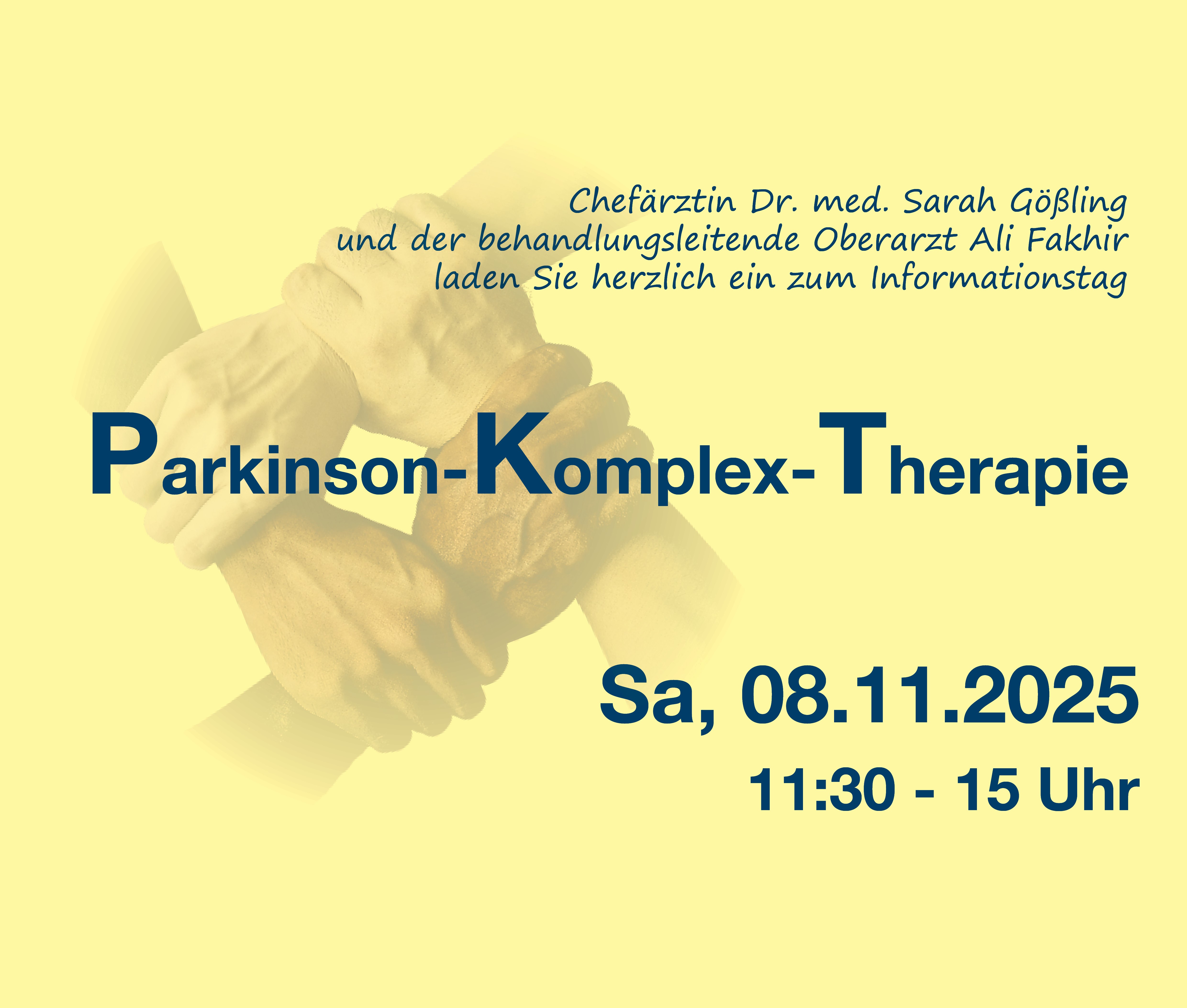 Infotag Parkinson-Komplextherapie am Krankenhaus Saarlouis vom DRK 08.11.2025