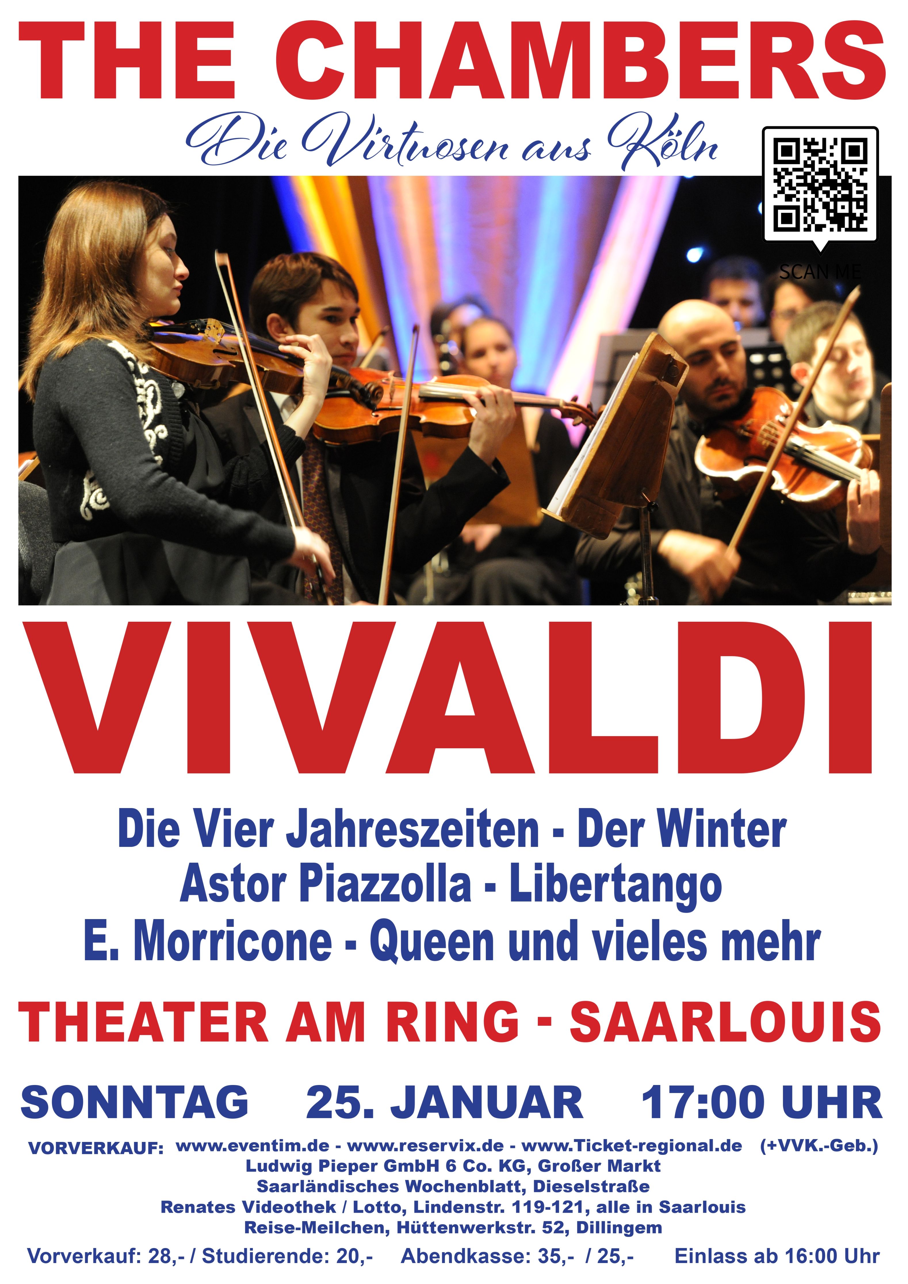 Kammerkonzert: The Chambers - die Virtuosen aus Köln 25.01.2025