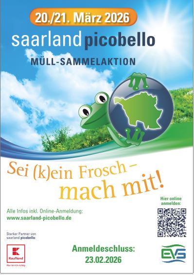 Saarland picobello Müll-Sammelaktion am 20. und 21. März