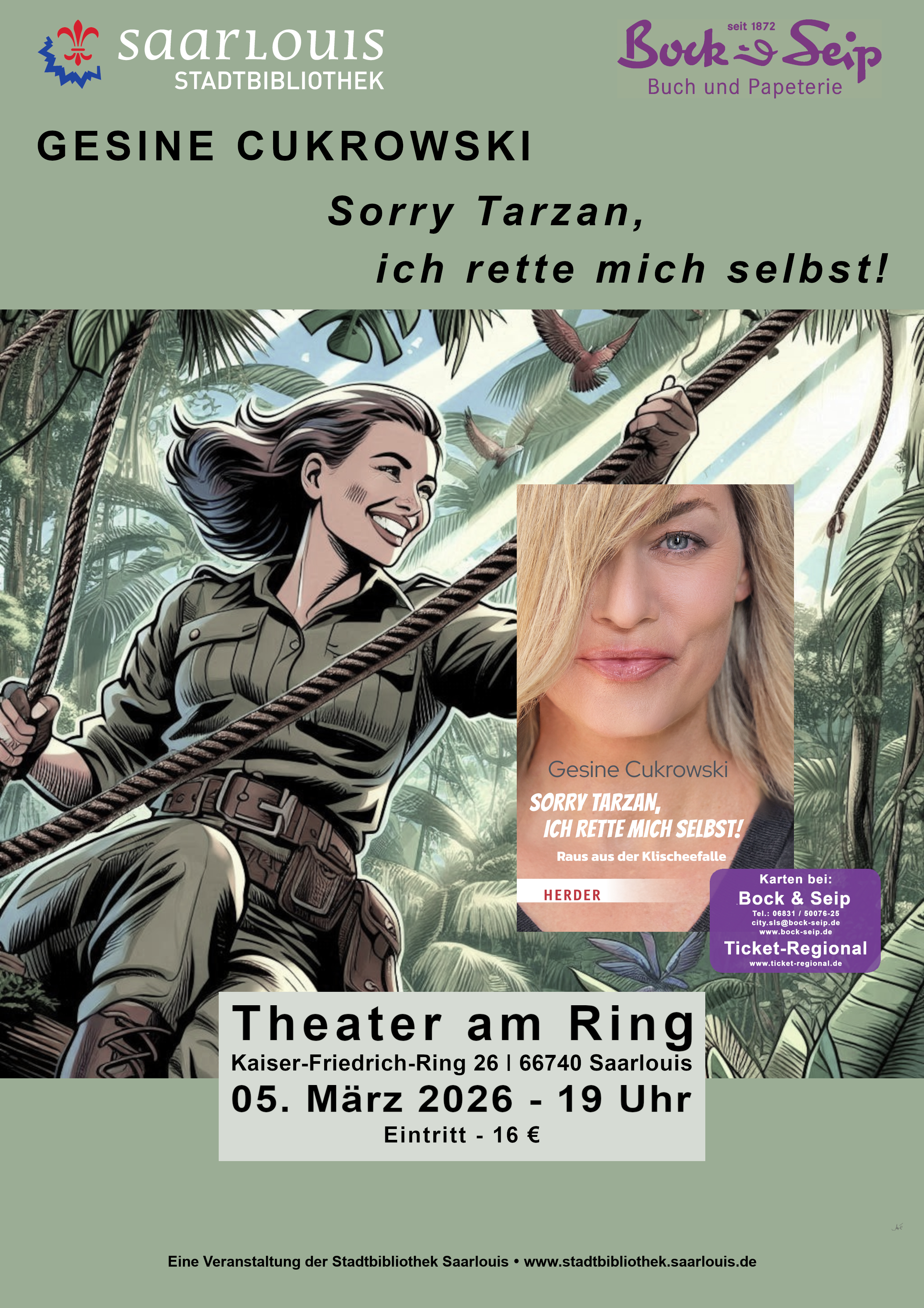 GESINE CUKROWSKI „Sorry Tarzan, ich rette mich selbst“