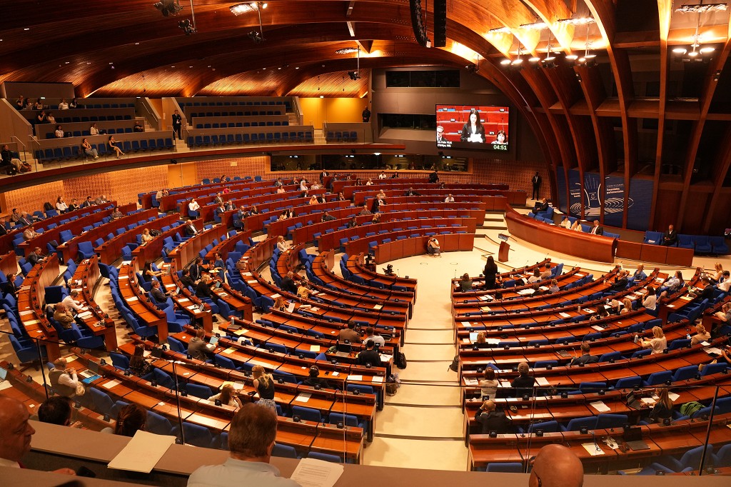 Großer Saal der Parlamentarischen Versammlung des Europarates.