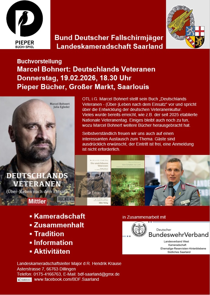 Buchvorstellung "Deutsche Veteranen"  19.02.2026